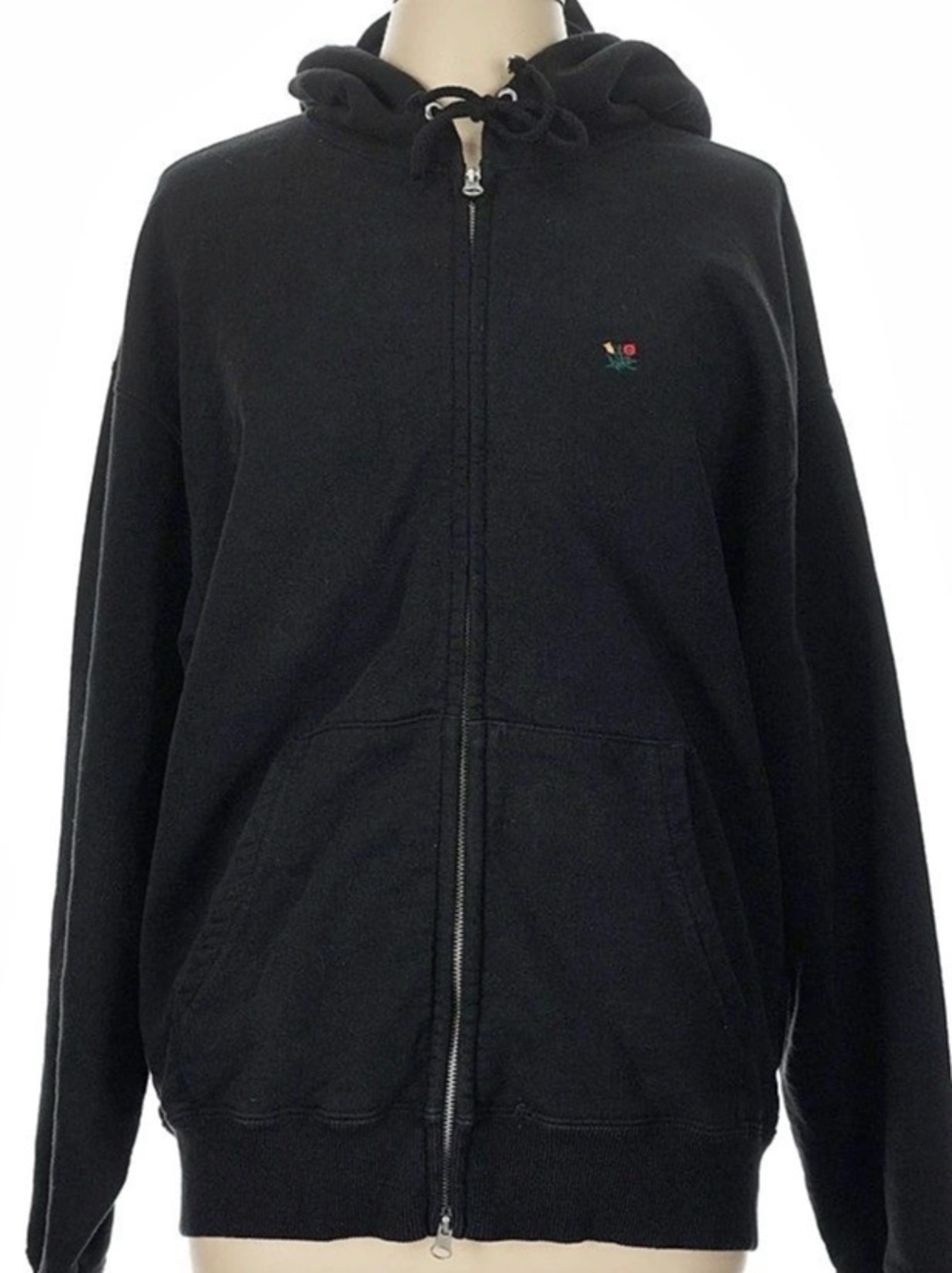Aime Leon Dore Black Zip Hoodie large
